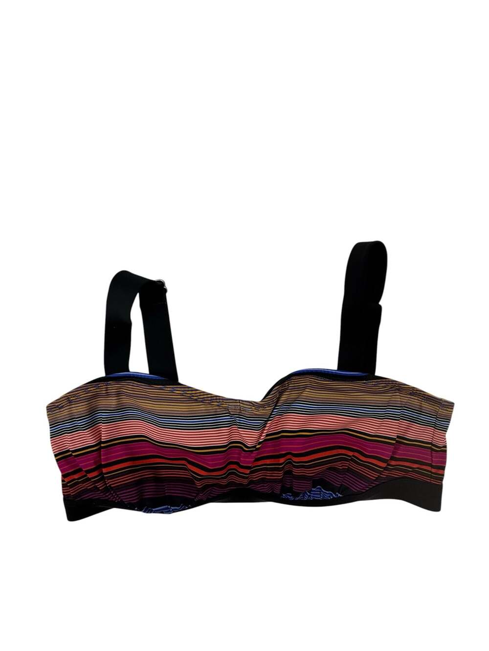 Athleta Capri Stripe Pura Bikini Top 38 B/C